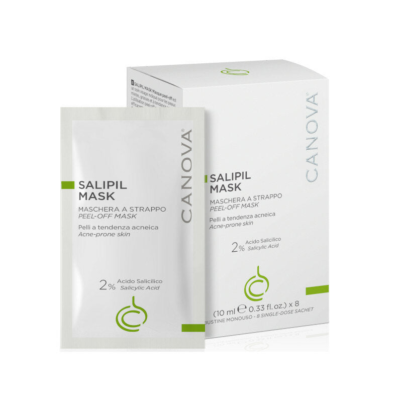 Canova Salipil Mask per pelli miste a tendenza acneica 8 bustine monouso-2