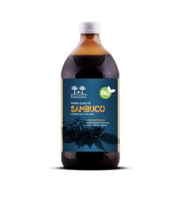 Salugea Succo di Sambuco Bio per il benessere delle vie respiratorie 500ml-1