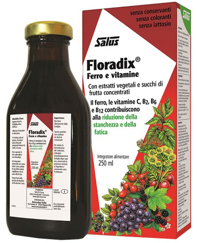 Salus Floradix Linfa d'erbe ricca di ferro 250 ml-1