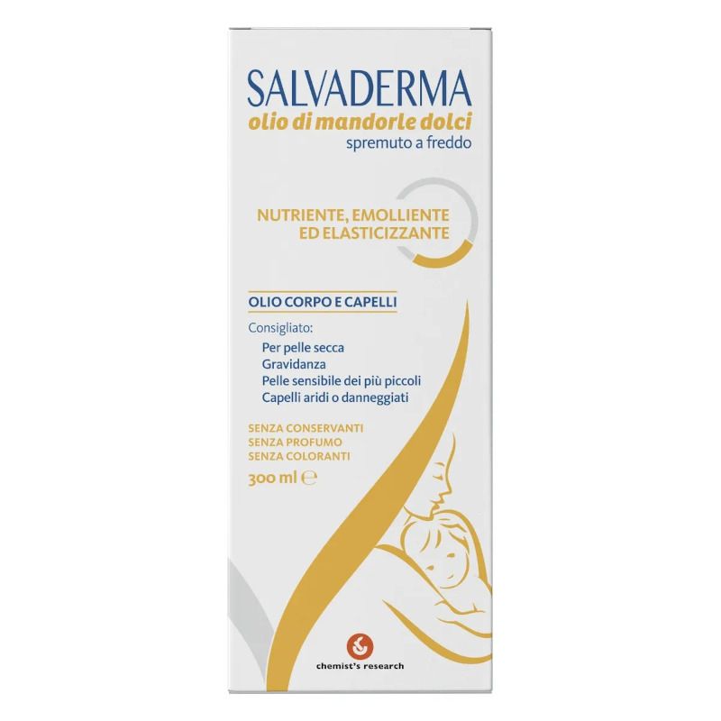 Salvaderma Olio Di Mandorle Per Corpo E Capelli 300ml-1