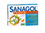 Sanagol Tussis Caramelle per il benessere delle vie respiratorie gusto arancia 24 pezzi-2