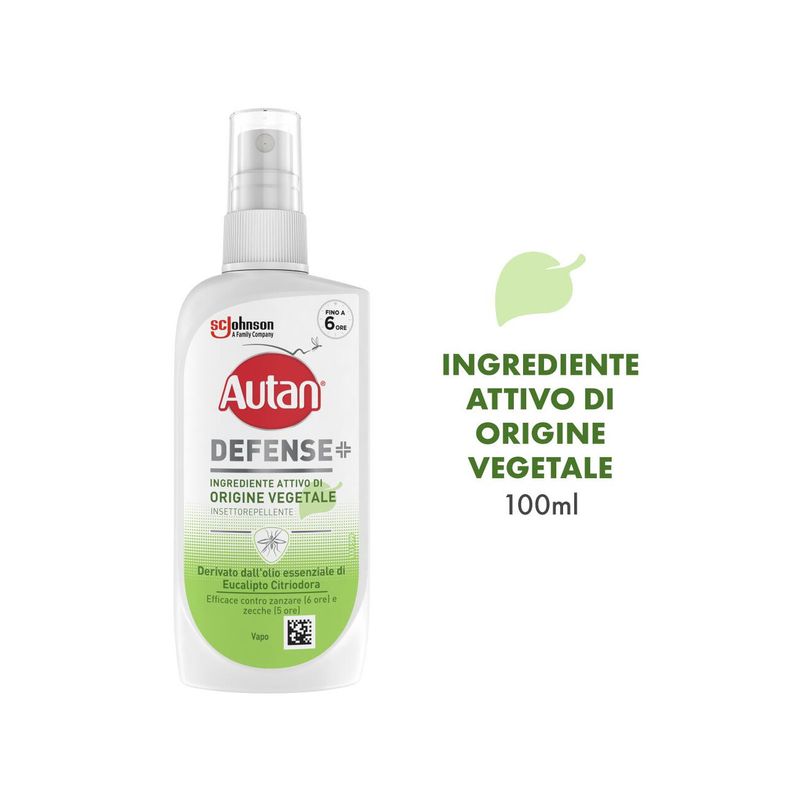 Autan Defense ingrediente attivo di origine vegetale vapo 100ml-2