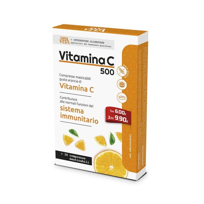 Sanavita Vitamina C 30 Compresse Masticabili-1