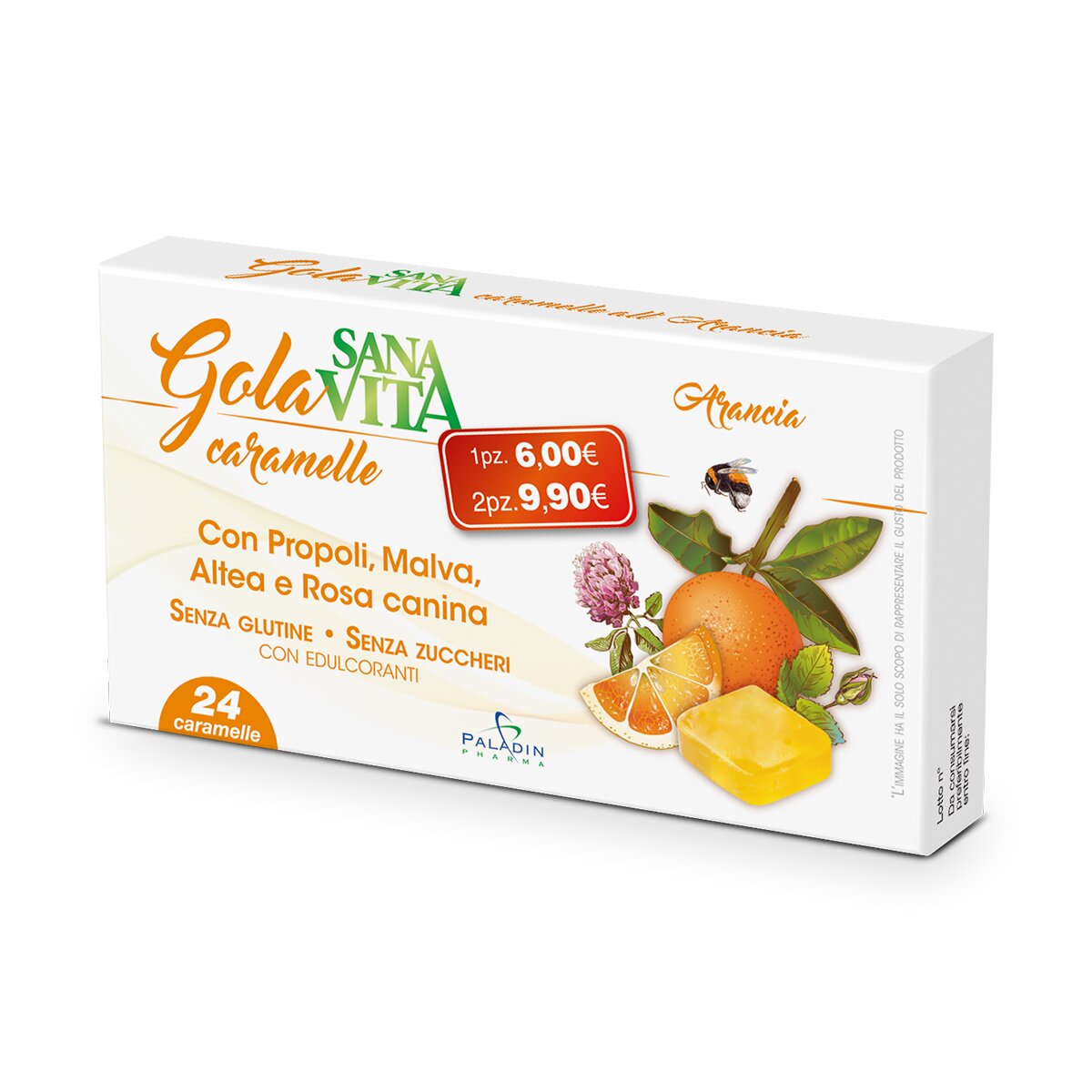 Sanavita Gola Arancia 24 Caramelle-2