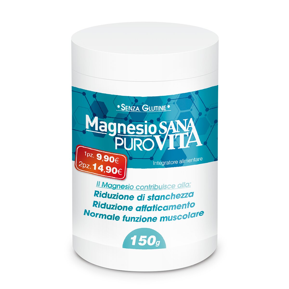 Sanavita Magnesio Puro per stanchezza ed affaticamento 150g-2