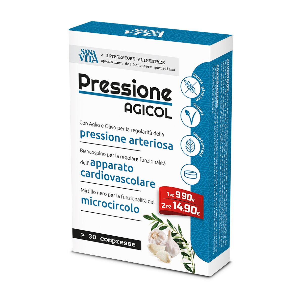 Sanavita Pressione Agicol 30 Compresse-2