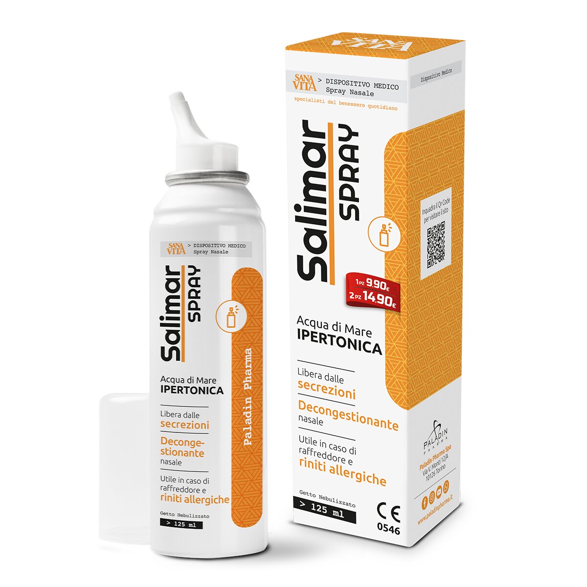 Salimar Spray Ipertonico per allergie e raffreddori 125ml-2