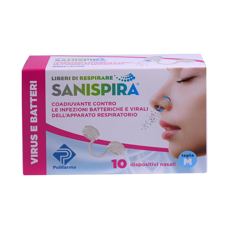 Sanispira Virus & Batteri 10 dispositivi nasali taglia M-1