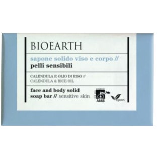 Bioearth Sapone Solido Viso Corpo Calendula/Olio Riso Pelli Sensibili 150g-1