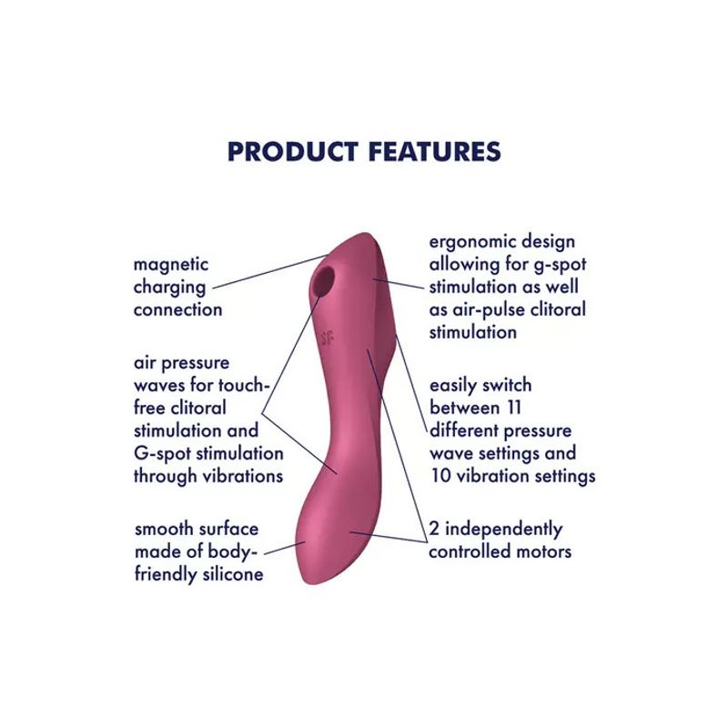Satisfyer Curvy Trinity 3 Vibratore Rosso-3