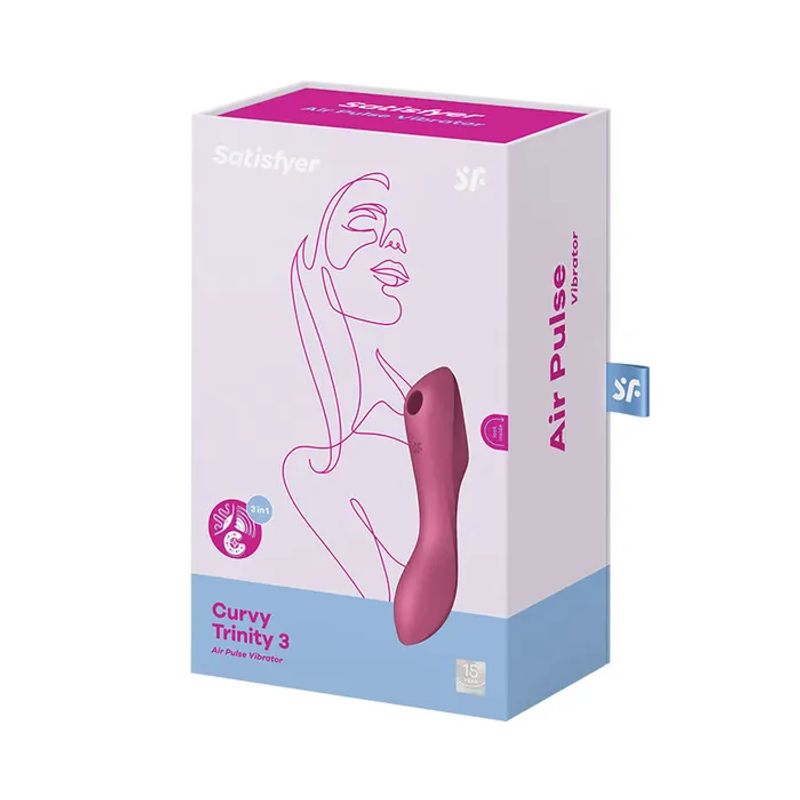 Satisfyer Curvy Trinity 3 Vibratore Rosso-5