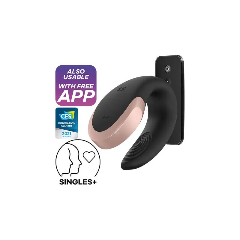 Satisfyer Double Love Connect App Vibratore Nero-1