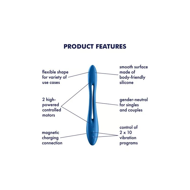 Satisfyer Elastic Game Multi Vibratore Blu-3
