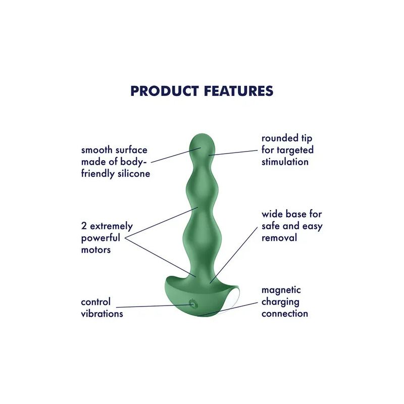 Satisfyer Lolli Plug 2 Plug Anale Vibrante Verde-3