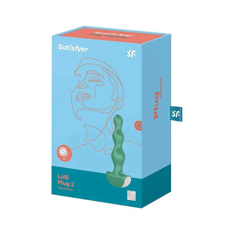 Satisfyer Lolli Plug 2 Plug Anale Vibrante Verde-5