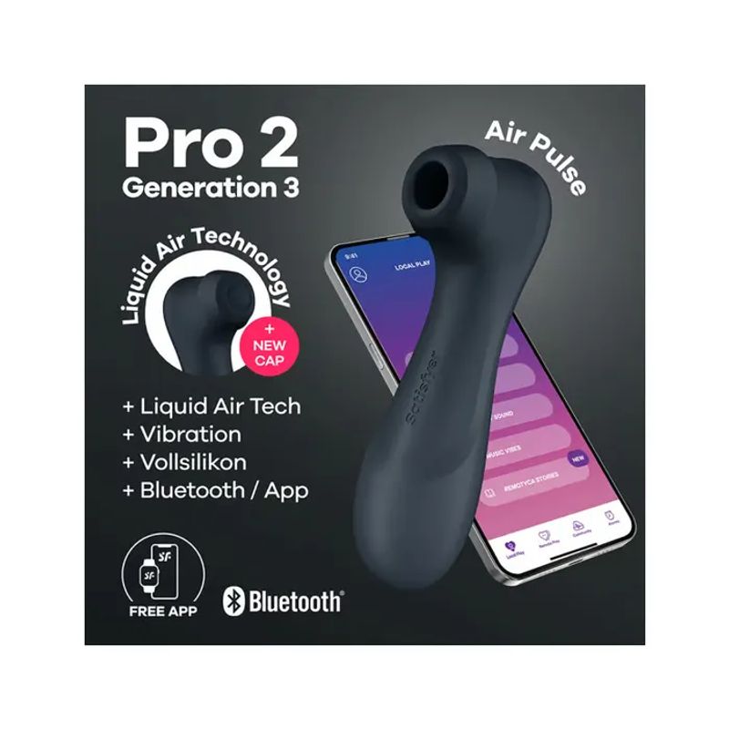 Satisfyer Wand-er Woman Vibratore Nero-1