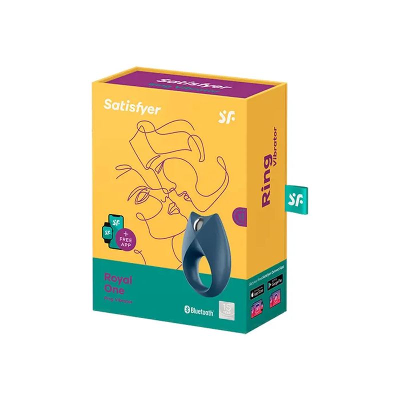 Satisfyer Royal One Connect App Anello Blu-5