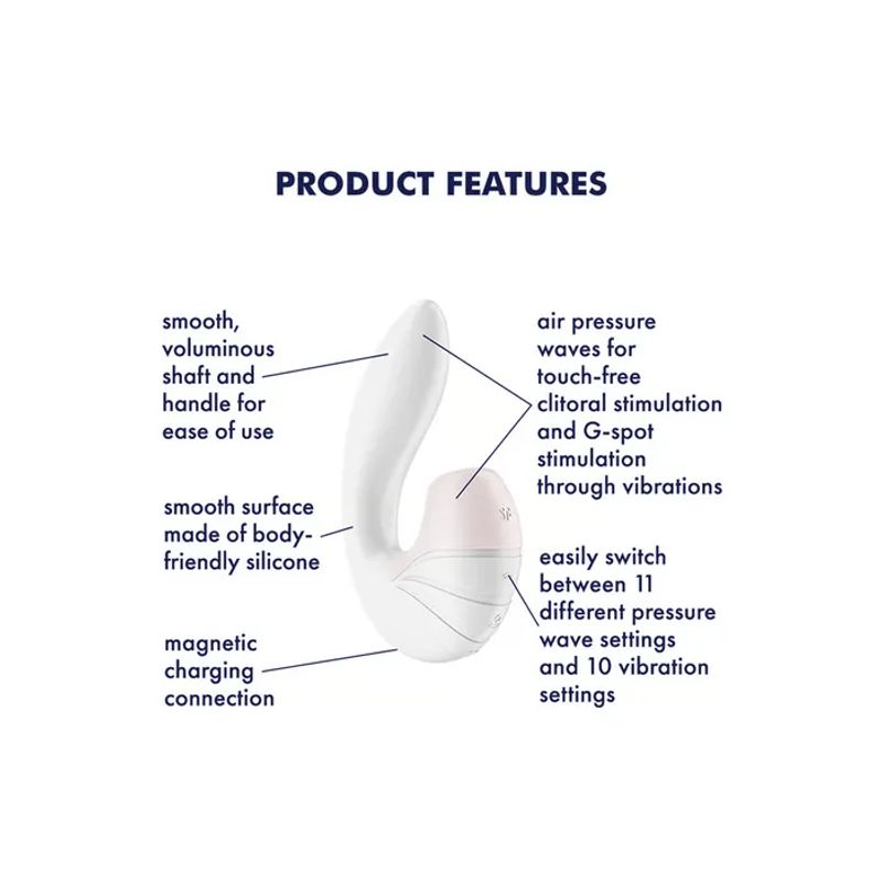 Satisfyer Supernova Vibratore Clitoride Bianco-4