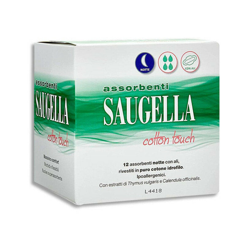 Saugella assorbenti notte con ali 12 assorbenti-2