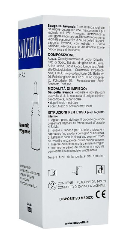 Saugella Lavanda vaginale 1 flacone da 140ml-3