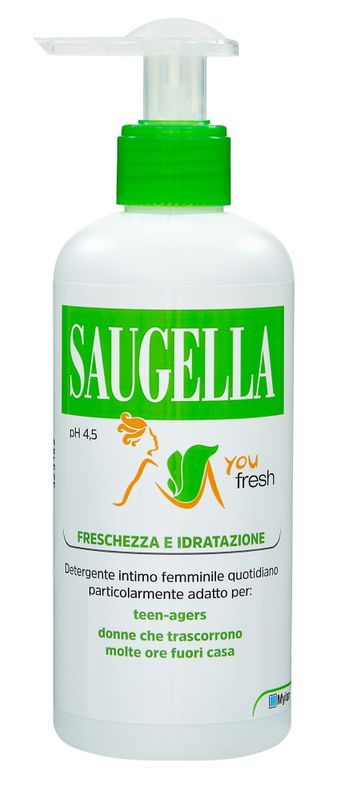 Saugella You Fresh ph 4,5 detergente per l'igiene intima 200ml-1