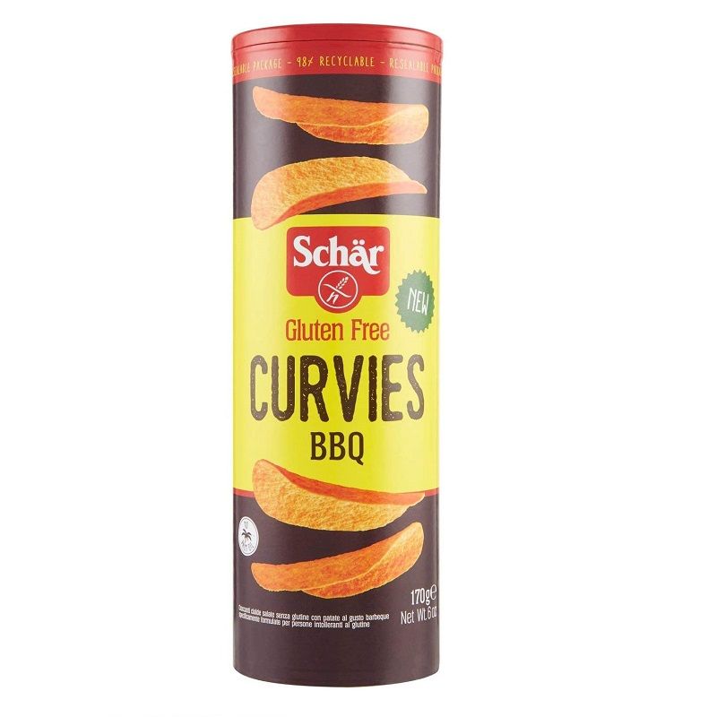 Schar Curvies BBQ patatine senza glutine gusto barbecue 170g-1