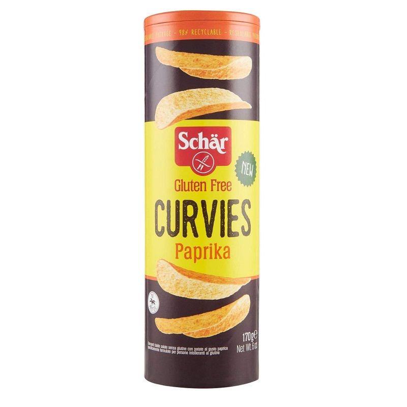 Schar Curvies patatine senza glutine gusto Paprika 170g-1
