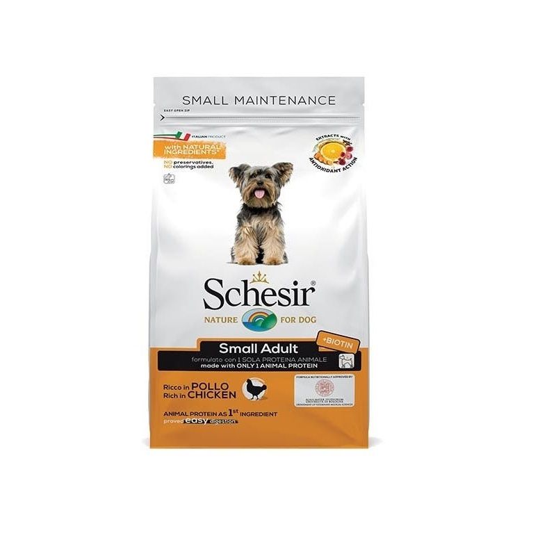 Schesir Ricco In Pollo Cibo Secco Cani Adulti Taglia Piccola Sacco 800g-1