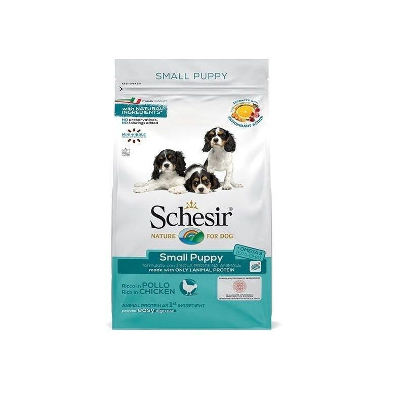 Schesir Ricco In Pollo Cibo Secco Cani Cuccioli Taglia Piccola Sacco 2 Kg-1