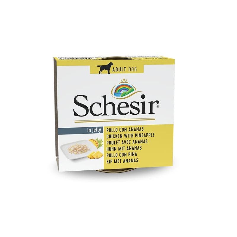 Schesir Pollo Con Ananas Cibo Umido Cani Adulti Lattina 150 g-1