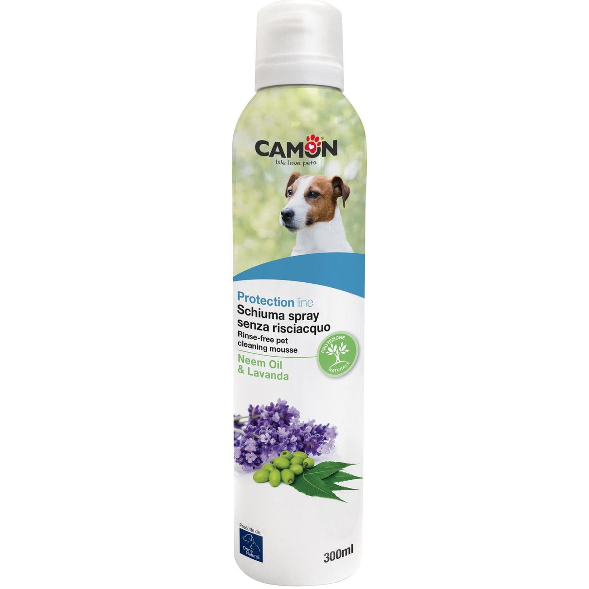 Camon Protection Schiuma Spray Senza Risciacquo Neem Lavanda Cane/Gatto 300ml-1