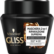 Schwarzkopf Gliss Maschera 2In1 Riparazione Suprema 300ml-1
