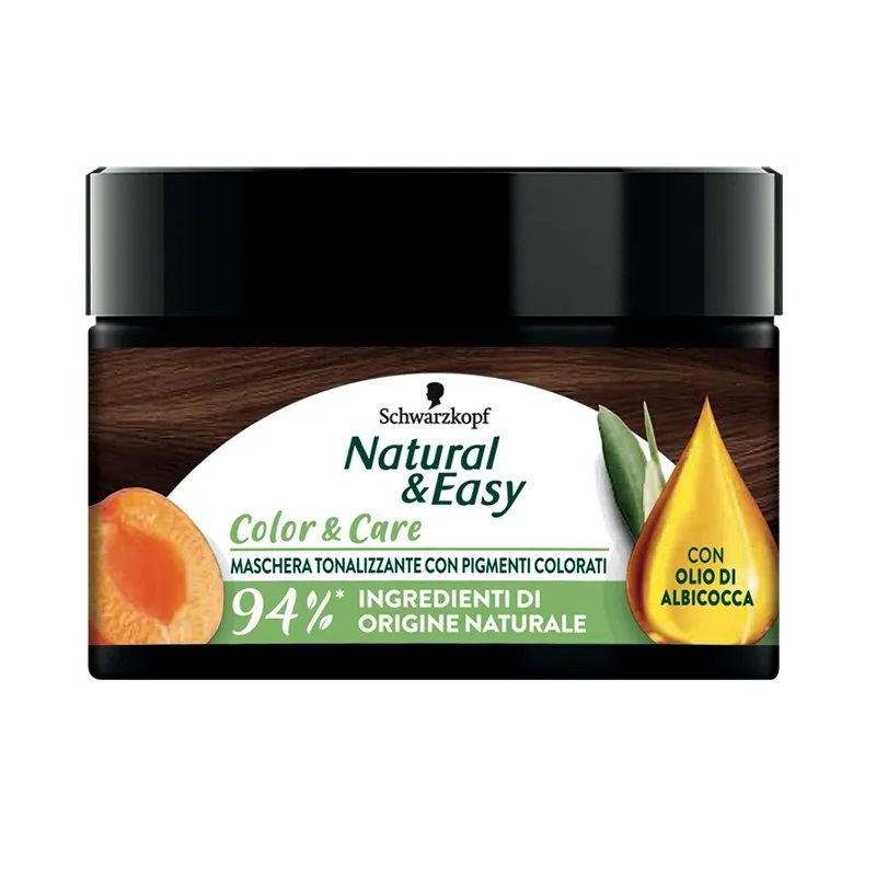Schwarzkopf Natural & Easy Color & Care maschera tonalizzante castano dorato 150ml-1
