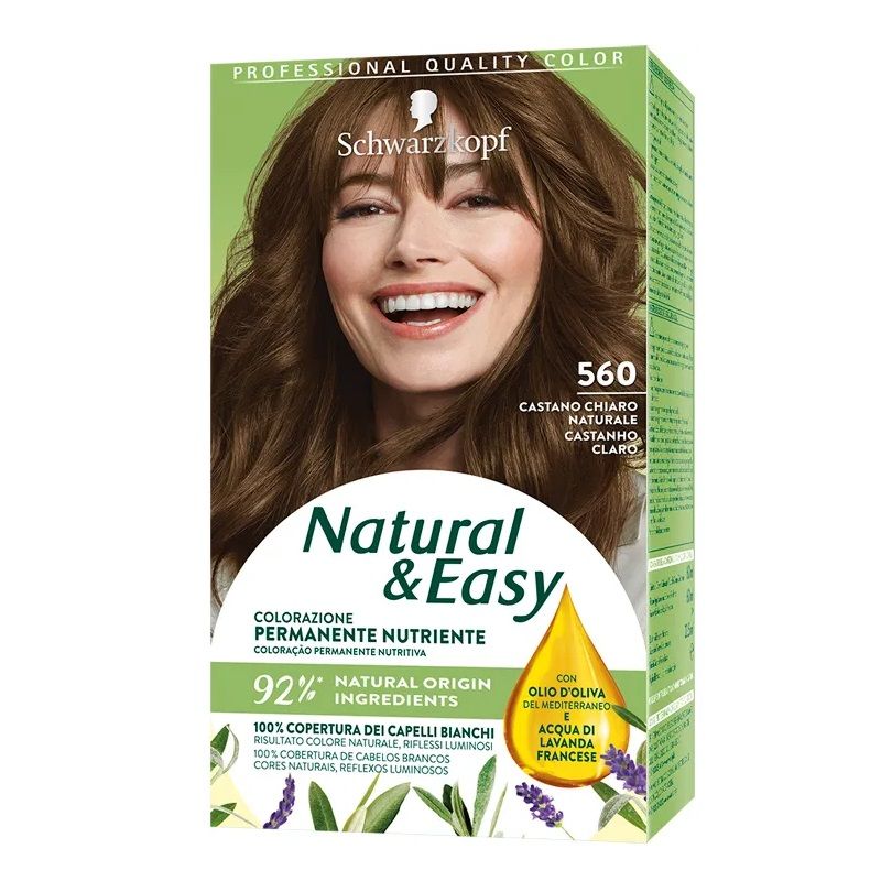 Schwarzkopf Natural & Easy colorazione permanente nutriente 565 Biondo Chiaro Dorato-2