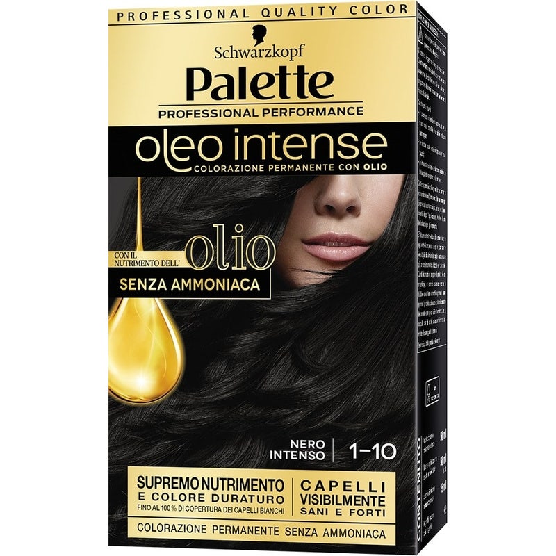 Schwarzkopf Palette Oleo Intense Colorazione Permanente 1-10 Nero Intenso 173g-1