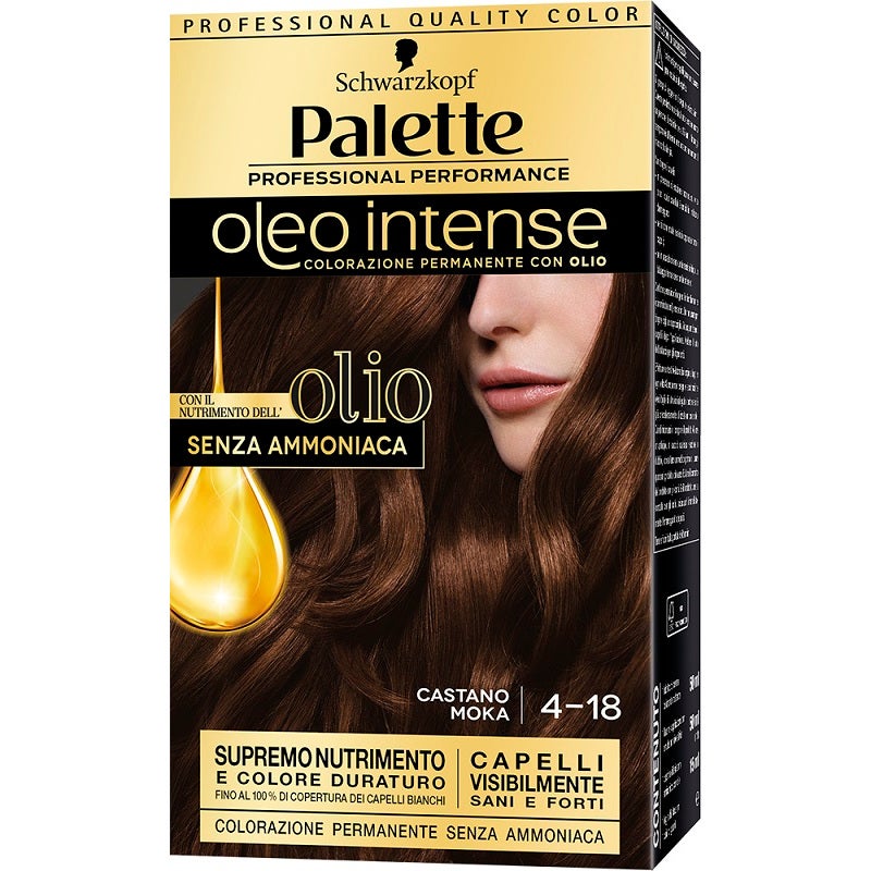 Schwarzkopf Palette Oleo Intense Colorazione Permanente 4-18 Castano Moka 173g-1
