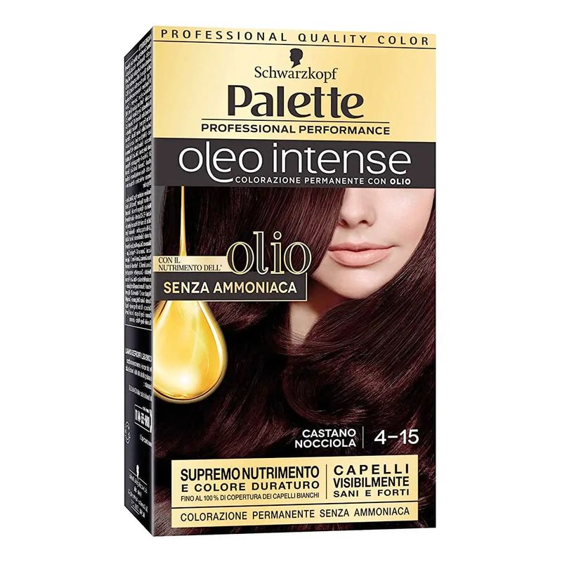 Schwarzkopf Palette Oleo Intense colorazione permanente con olio 4-15 Castano Nocciola-1