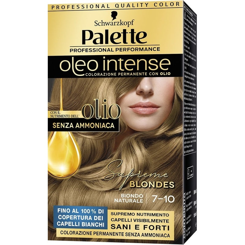 Schwarzkopf Palette Oleo Intense Colorazione Permanente 7-10 Biondo Naturale 173g-1