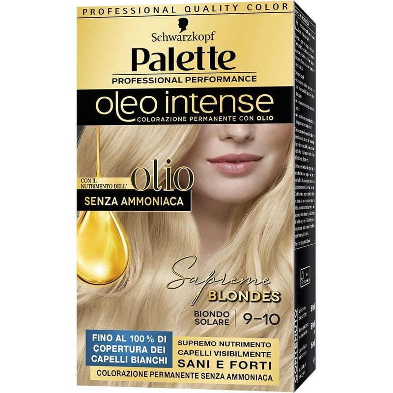Schwarzkopf Palette Oleo Intense Colorazione Permanente 9-10 Biondo Solare 173g-1