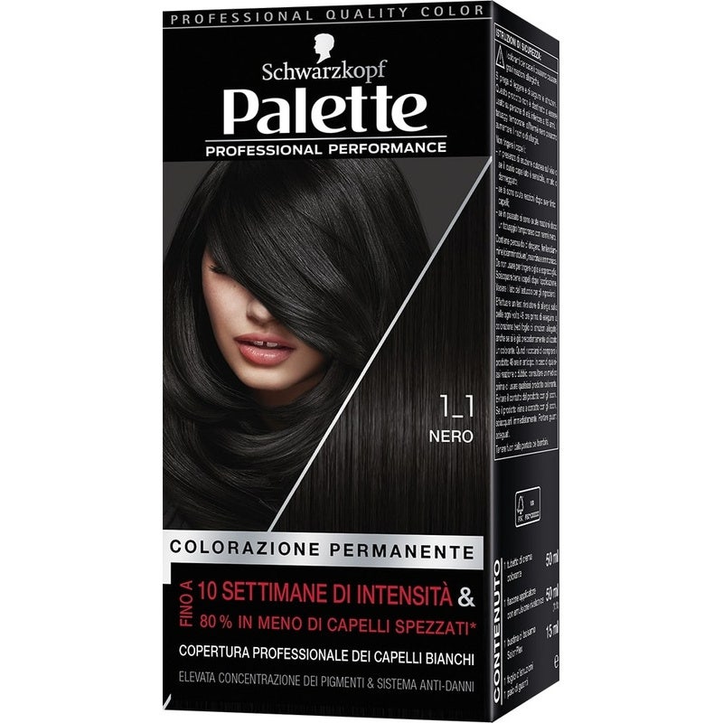 Schwarzkopf Palette Professional Performance Colorazione Permanente 1-1 Nero 170g-1