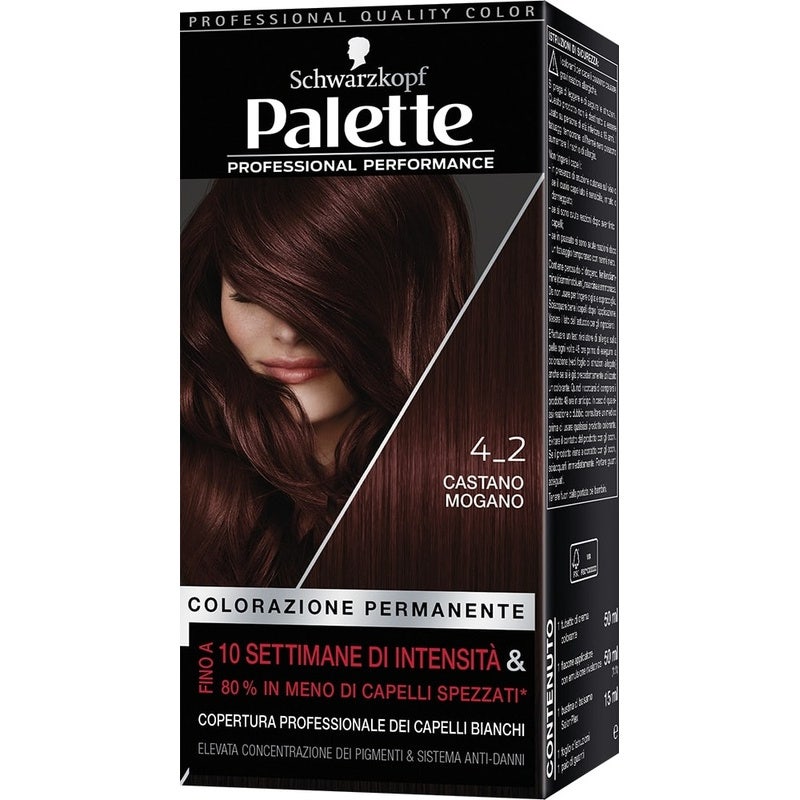Schwarzkopf Palette Professional Performance Colorazione Permanente 4-2 Castano Mogano 170g-1