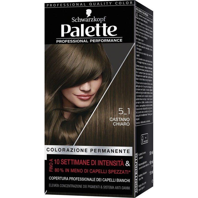 Schwarzkopf Palette Professional Performance Colorazione Permanente 5-1 Castano Chiaro 170g-1