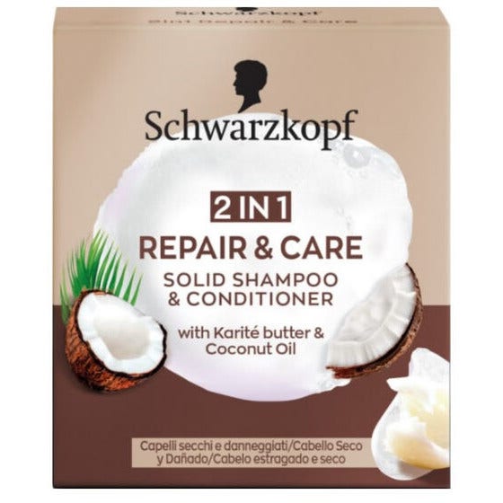 Schwarzkopf Shampoo Solido 2In1 Repair&Care 60g-1