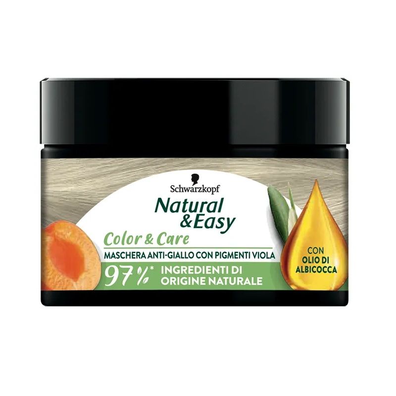 Schwarzkopf Natural & Easy Color & Care maschera anti-giallo 150ml-1