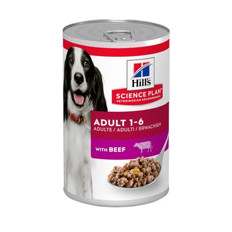 Hill's Science Plan Umido Cane Manzo Lattina 370g-1