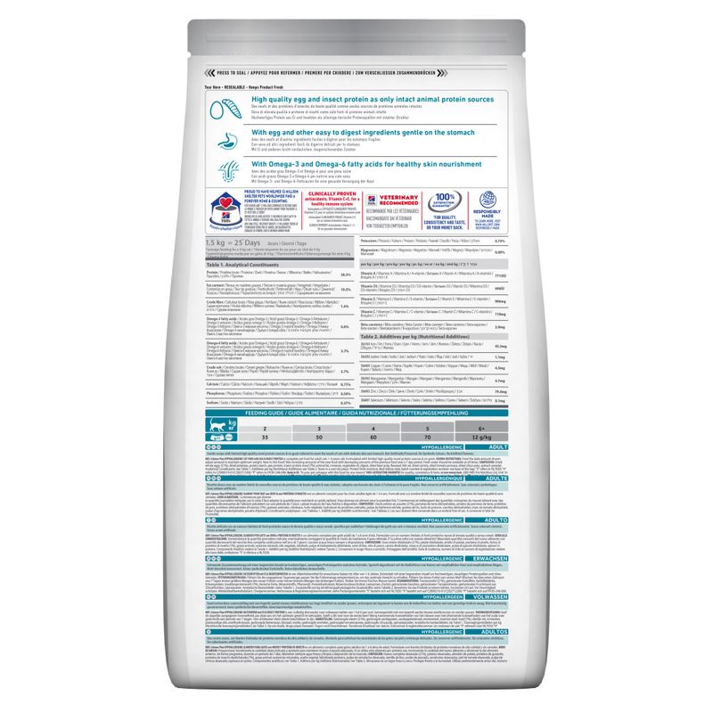 Hill's Science Plan Hypoallergenic Adult Alimento Secco Per Gatti Con Uova E Insetti 7Kg-2