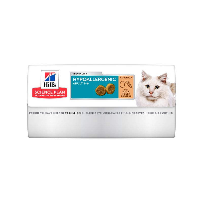 Hill's Science Plan Hypoallergenic Adult Alimento Secco Per Gatti Con Uova E Insetti 1,5Kg-4