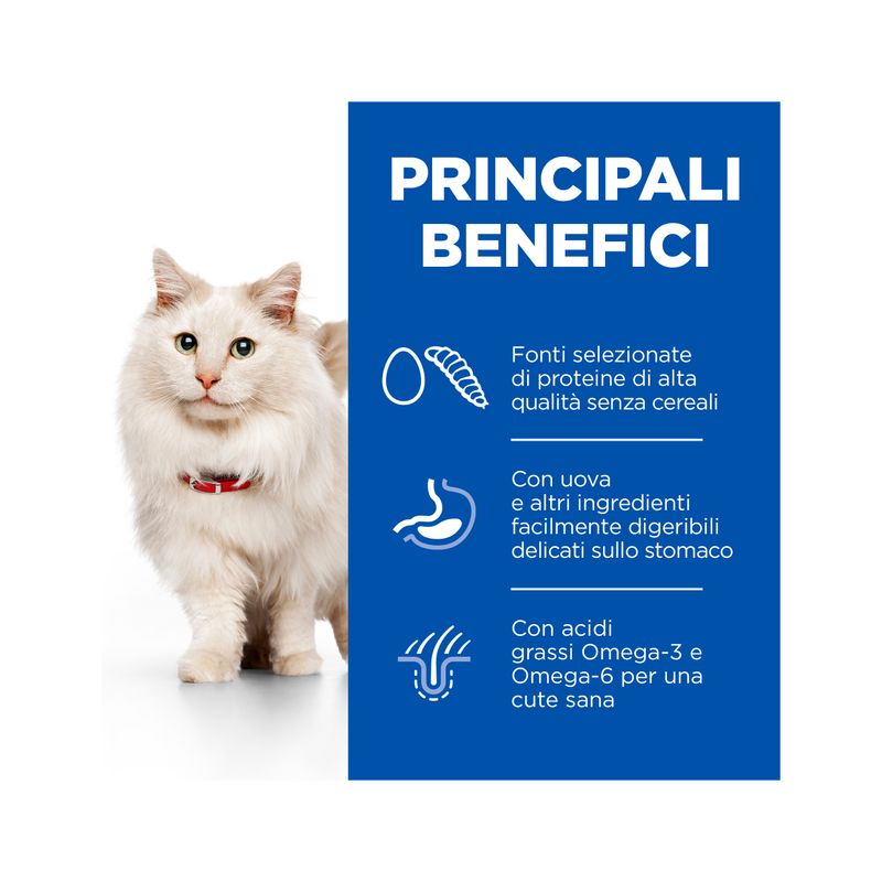 Hill's Science Plan Hypoallergenic Adult Alimento Secco Per Gatti Con Uova E Insetti 1,5Kg-6