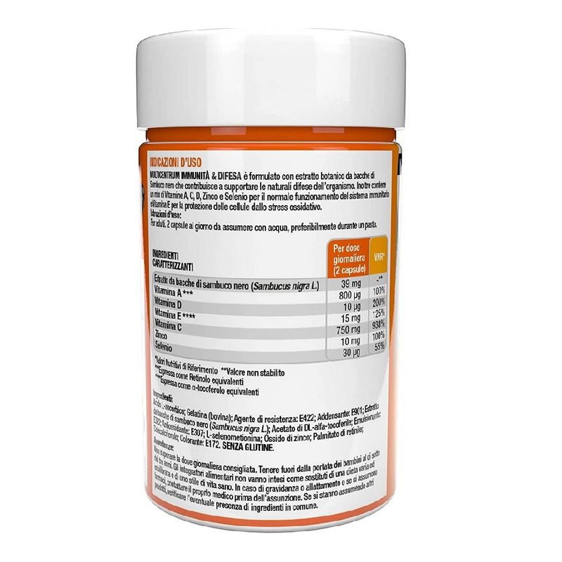 Multicentrum Immunità & Difesa Con Sambuco Integratore Alimentare Vitamina C Difese Immunitarie 30 C-6