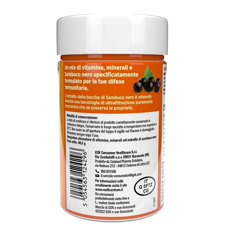 Multicentrum Immunità & Difesa Con Sambuco Integratore Alimentare Vitamina C Difese Immunitarie 30 C-7